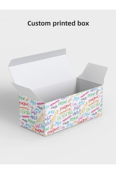 DERELİ MATBAA Note Card Word Tag Boxed Pastel Green 100 Pieces Custom Oval Cut