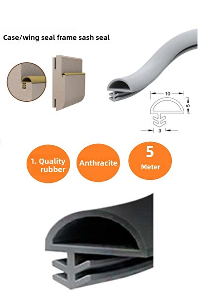 ŞENEL Yapı Market حافظة باب خشبية أنثراسايت فتيل باب أمريكي فتيل باب واحد (5 أمتار)