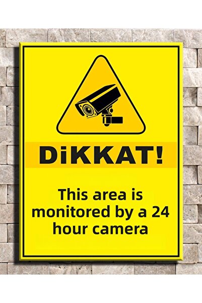 zafrakreklam Attention This Area Is Monitored 24 Hours with Camera