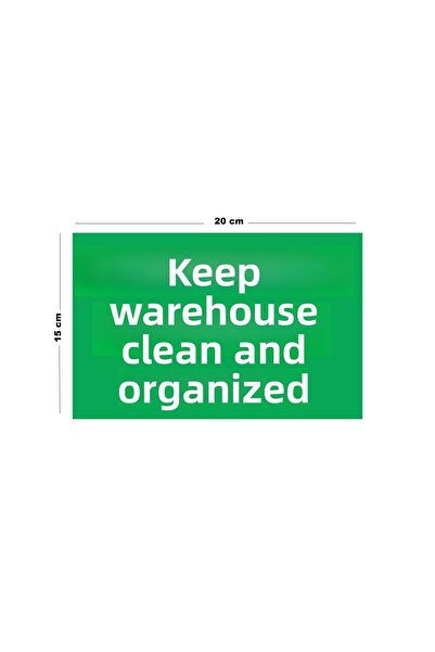 Lucena حافظ على الخزانات المعدنية نظيفة ومرتبة، لافتة تحذيرية مقاس 15 سم × 20 سم