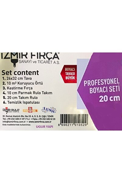 İzmir Fırça Luna Professional Painter Set 20 Cm Barcode:8696211010529
