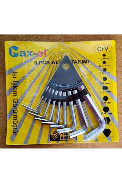 Maxel مجموعة مفاتيح مكونة من 9 قطع من ALYAN