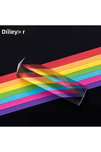 Choice 25x25x80mm Triangular Prism BK7 Optical Prisms Glass Physics Teaching Refracted Light Spectrum Ra...