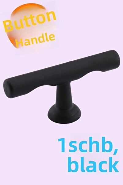 Badem10 مقبض معدني أسود - غطاء خزانة بزر صينية وباب خزانة درج المطبخ