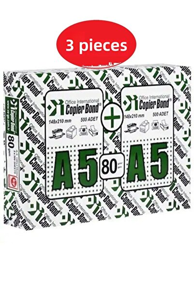 Vege ورق نسخ A5 - 1000 قطعة × 3 قطع، تصنيع أصلي، غير قابل للقطع من ورق A4