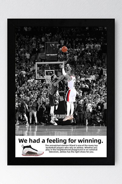 Saturn Damian Lillard Pictură înrămată - Pictură poster NBA de baschet