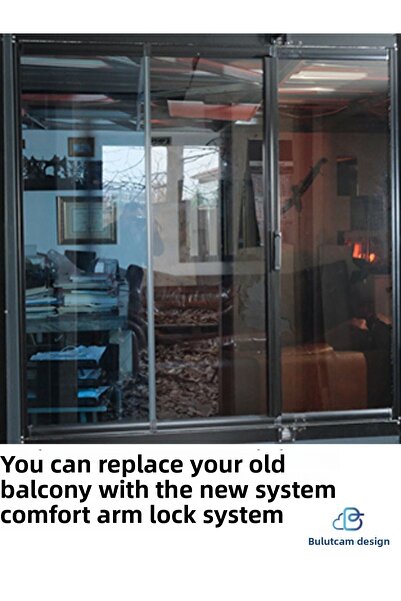 BULUT DİZAYN VE HEDİYELİK EŞYA Sistem de blocare a brațelor confort-- Sistem de brațe pentru balcon din sticlă cu blocare pentru balcon din sticlă