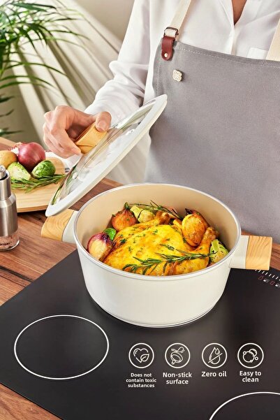 Emsan Swiss Crystal 3-Piece Midi Deep Pot Set 16-20-24 cm