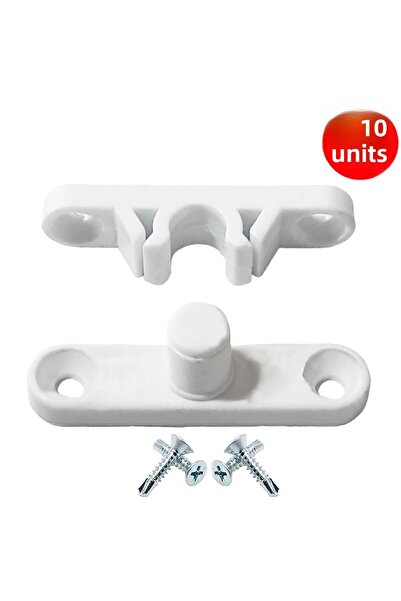 ALETÇANTAM باب ونافذة وشاشة طيران بلاستيكية بيضاء - مقاس صغير 4 سم، 10 قطع