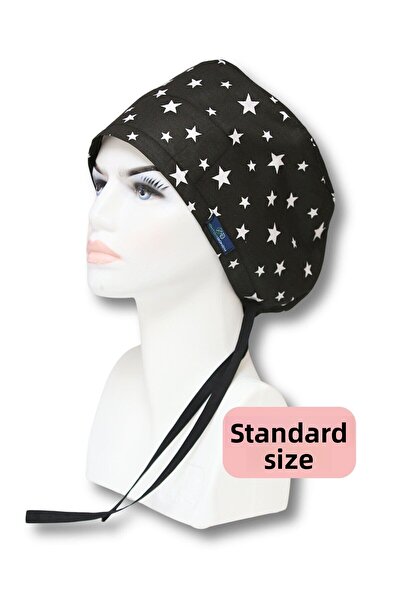 doktorbonem Στάνταρ μαύρο καπάκι με μοτίβο μεγάλου αστεριού για χειρουργούς, ...