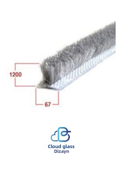 Generic Brand CLOUD DESIGN-10 M - Bristle Wick: Glass Balcony-Bedge Systems Bristle Wick Base 6.7 Mm Height 12 Mm