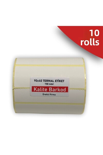 Kalite Barkod ملصق حراري 90x40| 10 لفات من ملصقات الباركود