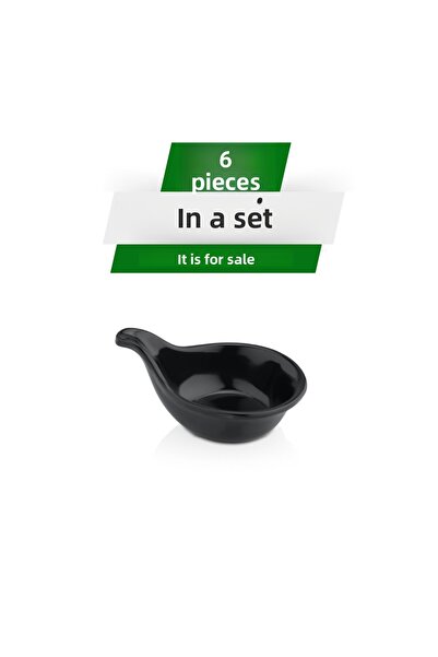 Alezy 520 Göreme Melamine Thermostar Spoon Sauce Bowl 10 cm Black