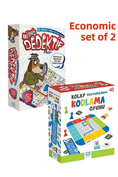 CA Games (Set of 2) Terrific Detective Plus Attention and Intelligence Family...