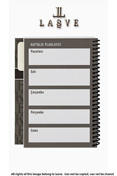 Beşiktaş Licensed New Season Spiral Planner Notebook with Tabs Card Cover