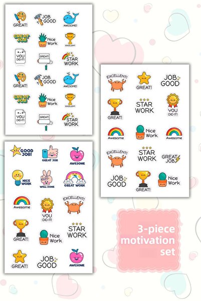 birikiyedi مجموعة ملصقات المعلم الإنجليزي المفضلة للطلاب، ملصقات مكافأة/واجبا...