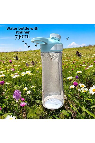 HOLLYHOME زجاجة مياه، وعاء مياه مع مصفاة، زجاجة مياه بلاستيكية، زجاجة مياه، 7...