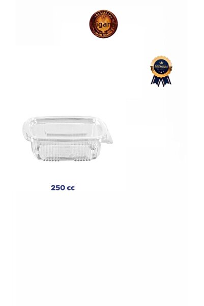 figanlar ambalaj Self Deep Lid Leak Proof Plastic Container 250Cc 50 Pieces