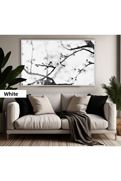 Harikabirev HARİKABİREV | MODEL DE PĂRĂT DE FLORI DE CULOARE NEGRU&ALB | TABL...