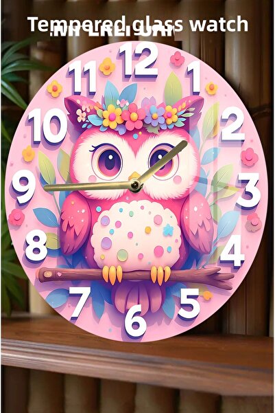 kutuTR What Joy It Will Bring to Your Home 3D Look Tempered Glass Watch with Cute Designs – 33 cm Csdw252