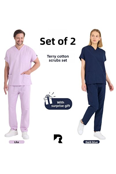 KARGA ÜNİFORMA ΣΕΤ 2 ΤΕΜΑΧΙΩΝ ΦΟΡΜΑ - Unisex Σετ φόρμας με μανίκια νοσοκόμας ...