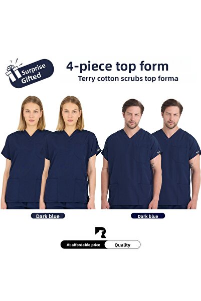 KARGA ÜNİFORMA ΣΕΤ 4 ΤΕΜΑΧΙΩΝ ΚΟΡΥΦΑΙΑ ΣΤΟΛΗ - Unisex Στολή Νοσοκόμας και Για...