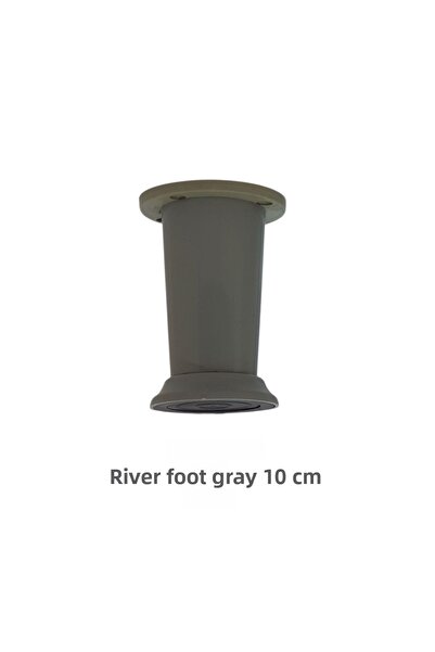 Adilon River Foot, Plastic Furniture Leg, 10 Cm, Screws Included, Gray