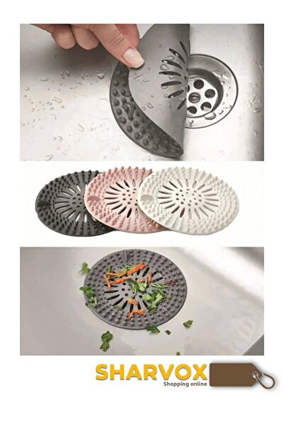 Sharvox مصفاة حوض من السيليكون - مانع تسرب مياه الحمام والمطبخ - مصفاة حاوية ...