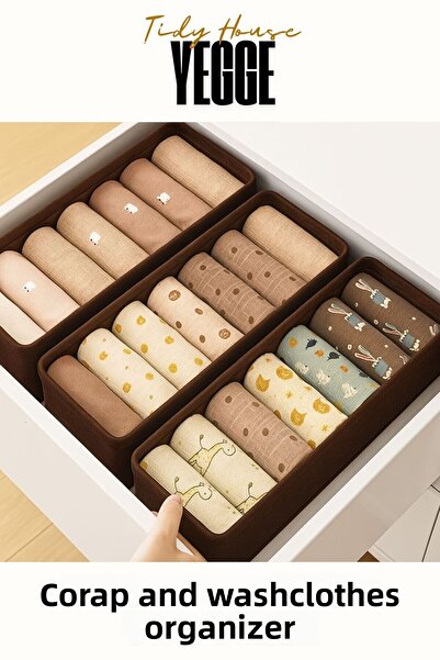 YEGGE 4-компонентен органайзер за чекмеджета и шкафове, органайзер за рафтове...