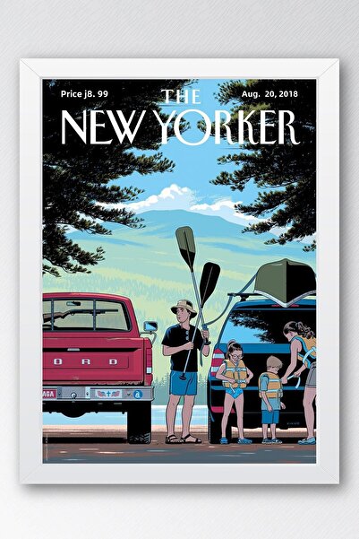 Saturn Pictură înrămată The New Yorker 20 august 2018 - Pictură de călătorie ...