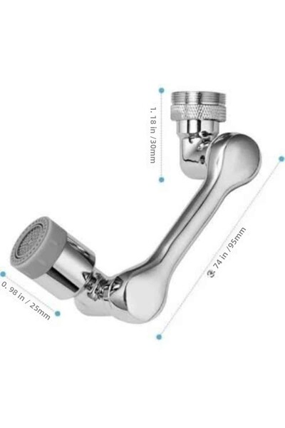 GRTC Swivel Anywhere Saving Kitchen Faucet Spout Tip Faucet Spout with Swivel Head