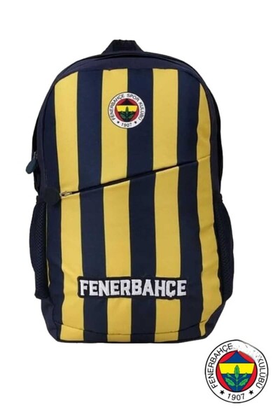 Fenerbahçe Licensed 3 Compartment Fbk Stick Patterned School Backpack 24756