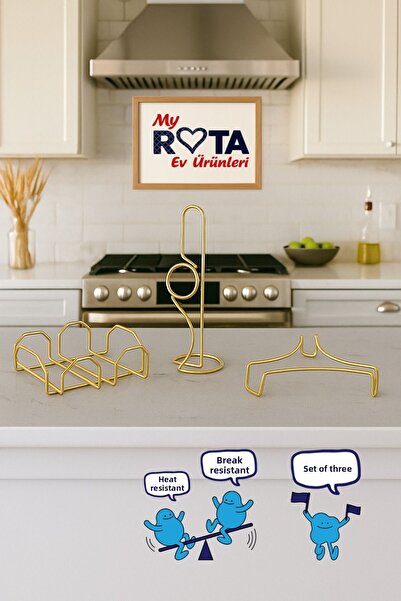 MY ROTA EV ÜRÜNLERİ Service Presentation Set, Route Paper Towel Holder, Squar...