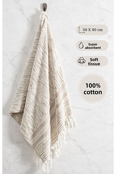 Karna Home Cotton Single Towel Jacquard Carnation Premium Stella 50X90Cm