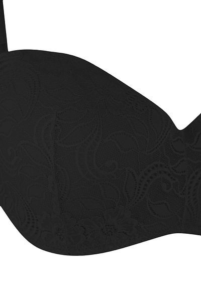 Trendyol Curve Black Lace Lilyum Plus Size Bra Tbbaw26Cw00006