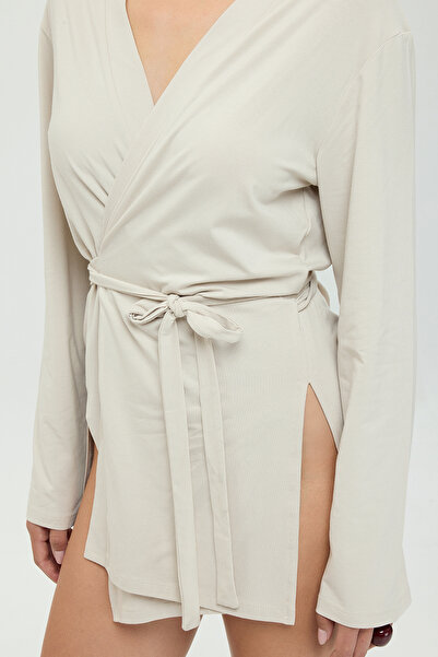 SHEISMONO Ultra Soft Zoe Beige Kimono