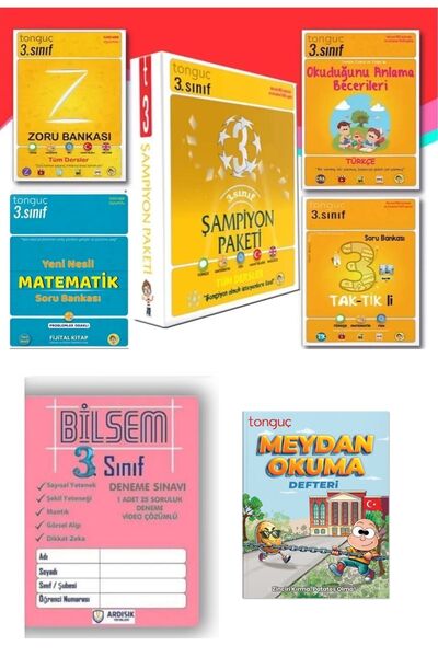 Tonguç Yayınları 3. Sınıf Tonguç Akademi Şampiyon Paketi Ve Deneme Sınavı (YENİ)