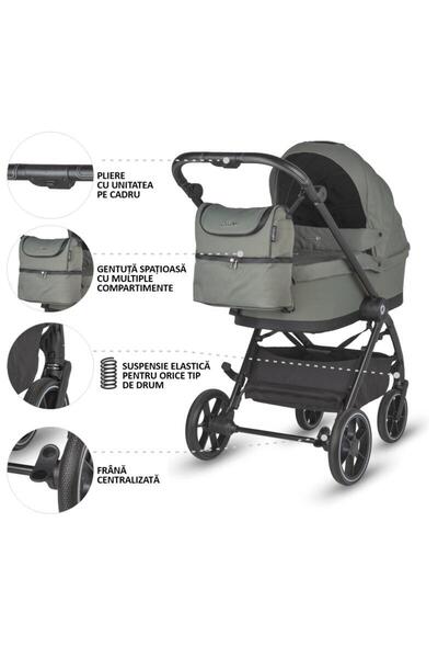 Coccolle Carucior modular 2in1 Serry Moss green