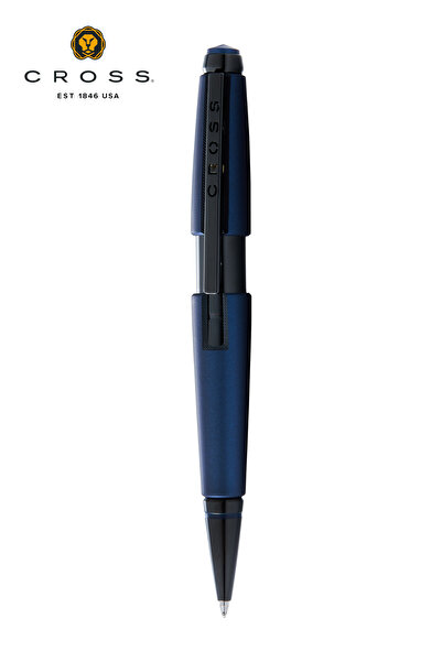 Cross WizDesign At0555-12 Edge Roller Kalem Mat Mavi Özel Hediyelik Kutulu