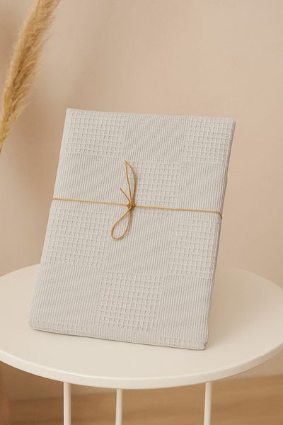 CANDAN ÇEYİZ Double Pike Summer 100% Cotton Anti-Sweat Natural Waffle 200X235 Summer Pike