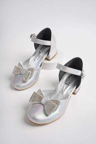 Ramer Bow Tie Girl's Evening Dress Shoes