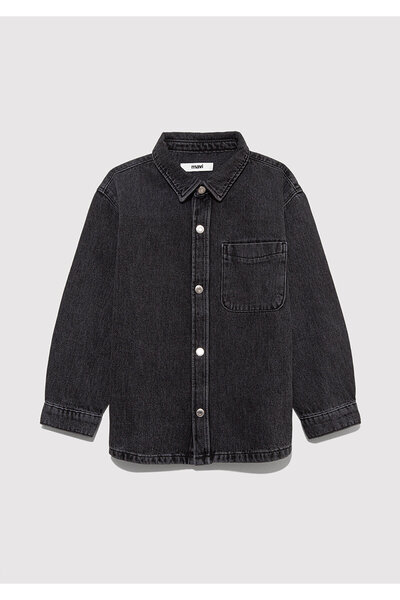 Mavi Bob 90S Anthracite Denim Jean Shirt Oversize / Wide Cut 6210000-89447