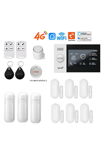 PGST OBİEM Akıllı Ev Güvenlik Alarm Sistemleri (Sim Kart/google Asistan/amazon Alexa/uzaktan Bağlantı)