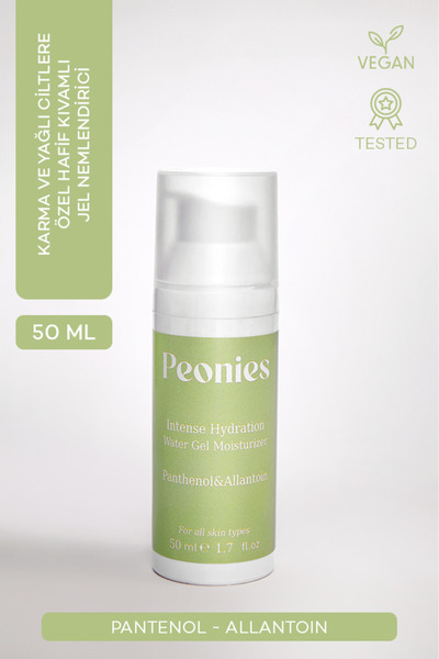 peonies Intense Hydration Water Gel | İnce Yapılı Su Bazlı Nemlendirici | Kar...