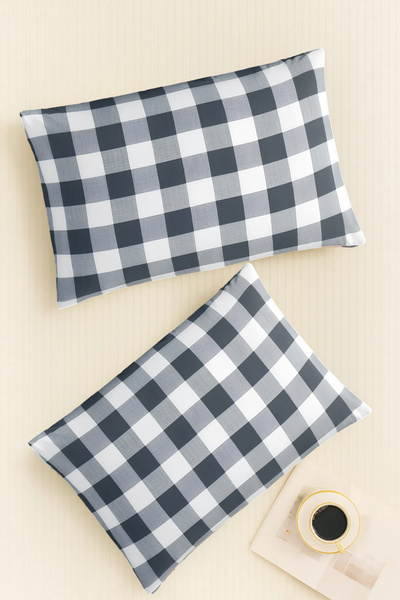 İQON |   Pattern |   Ranforce 2-Piece Pillowcase Set | Gingham