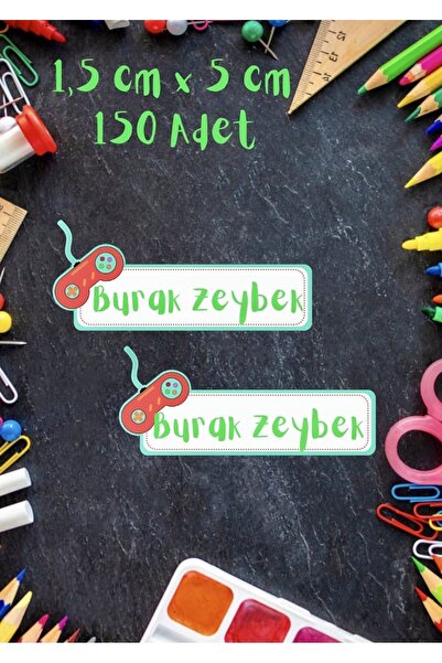 Think And Print Oyun Konsolu Okul Etiketi Sticker Seti 150 adet