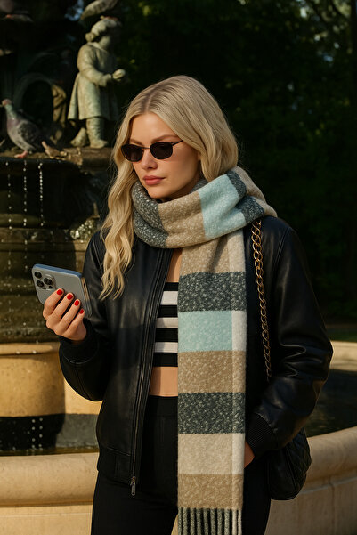 Goldmine Eșarfă Boucle moale premium unisex