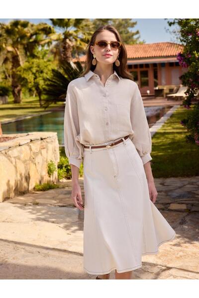 Jimmy Key Loose fit Shirt Collar Woven Stone Shirt