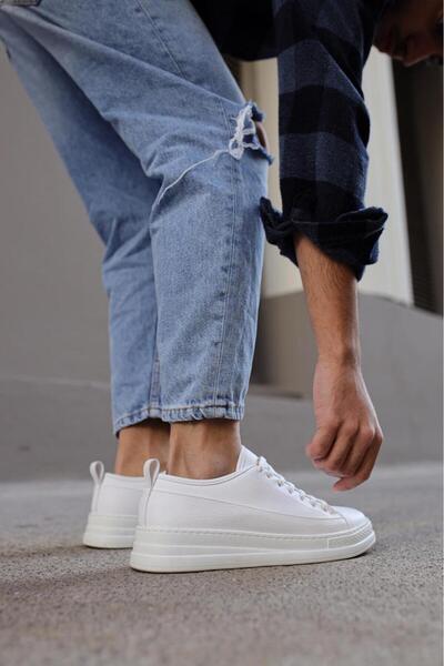 Knack 010 Model White Sneakers Shoes