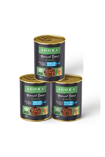 Agora Hrană premium conservată pentru câini cu rață 3x800g GrainFree